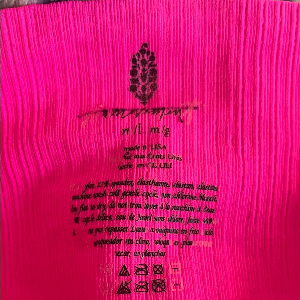 Free People Movement Rare Color Good Karma Running Shorts Hot Pink - Picture 2 of 4